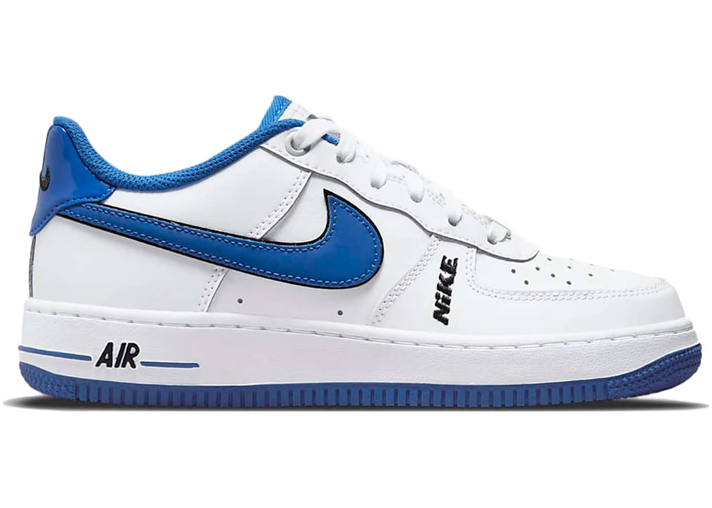 Nike Air Force 1 Low LV8 White Game Royal (GS) - DO3809-100 - US