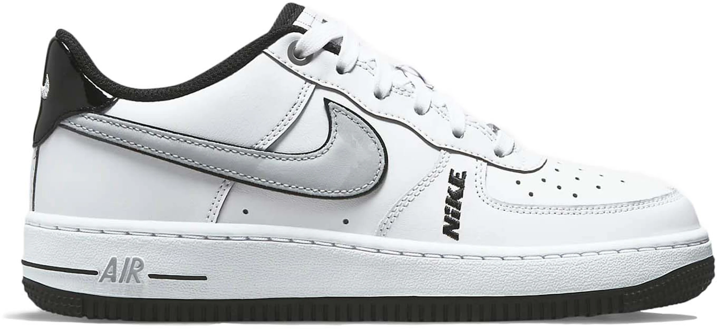 Air Force 1 Low White Wolf Grey Black (GS) - -