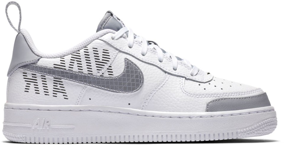 Nike Air Force 1 Low LV8 White Black Wolf Grey (PS)