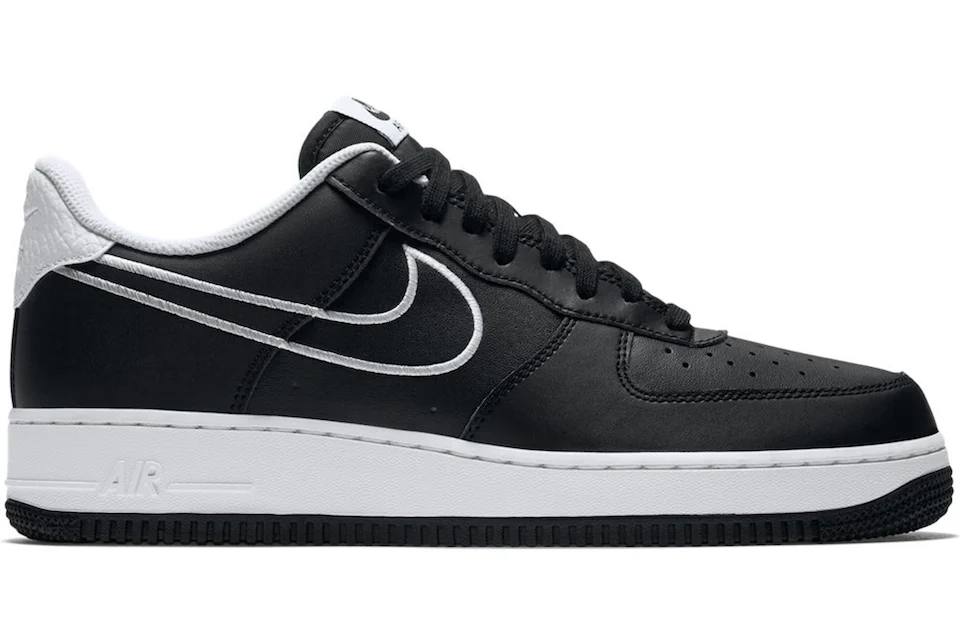 Nike Air Force 1 Low Leather Black White (2018)