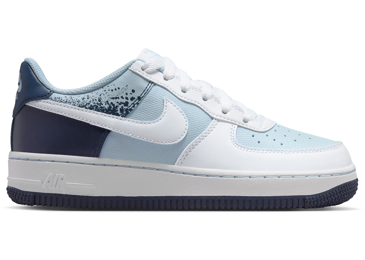 Nike Air Force Low Light Armory Blue Midnight Navy White (GS