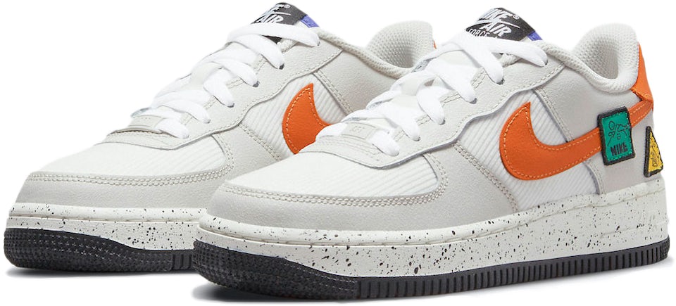 Air Force 1 LV8 GS 'White Total Orange Crater