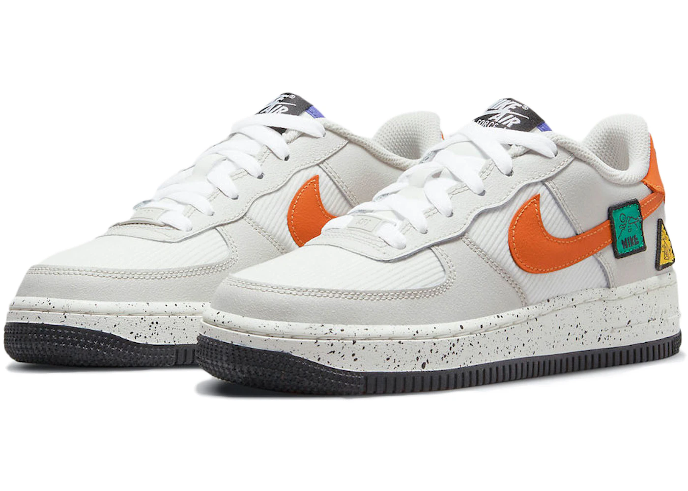 Nike Air Force Low Light Bone Sail Starfish Orange (GS) DO4657
