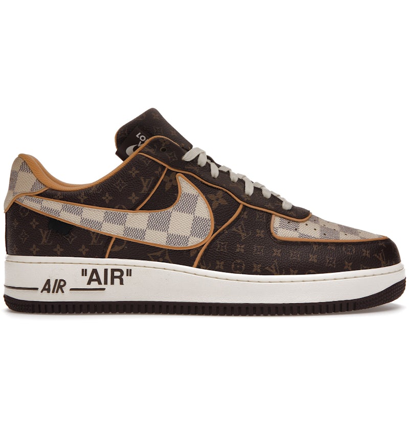 Louis Vuitton Nike Air Force Low Monogram Brown Damier Azur