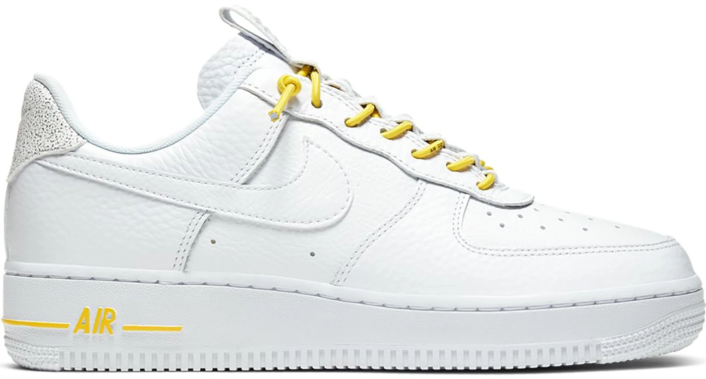 Nike Air Force 1 Low Lux White Chrome Yellow (Women's) - 898889
