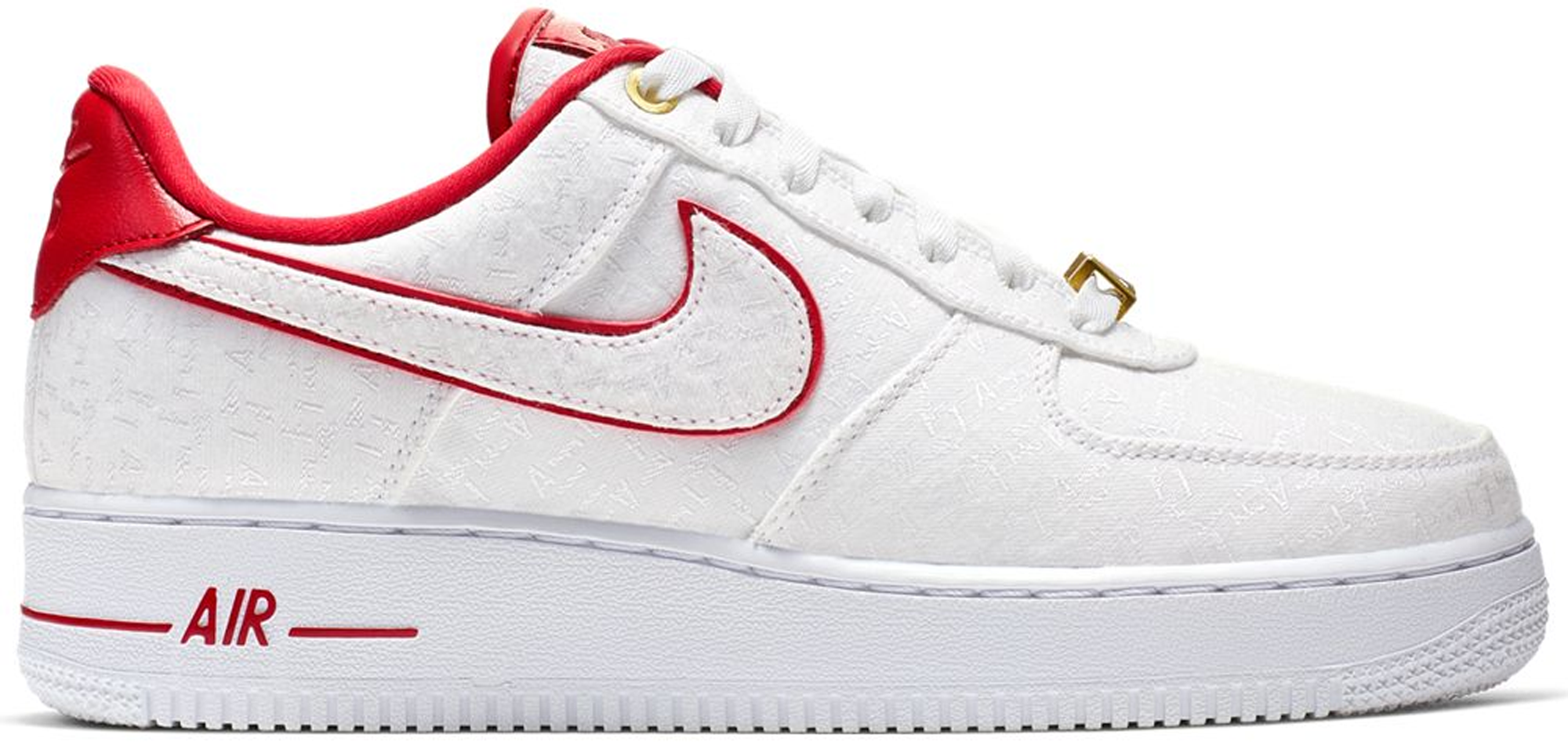 nike air force white red