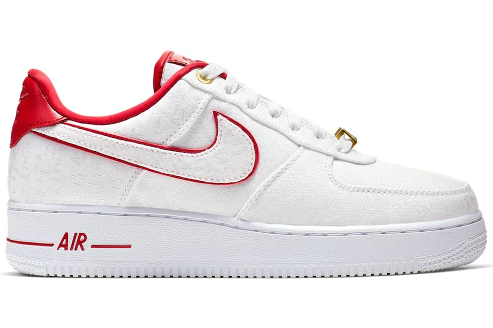 Nike Air Force 1 Low Lux White Red (Women's) - 898889-101 - US