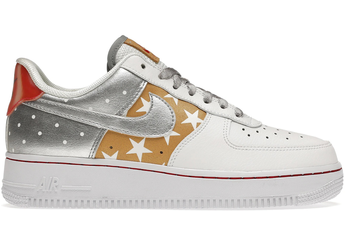 Nike Air Force Low Metallic Gold Stars (Women's) CT3437-100 GB