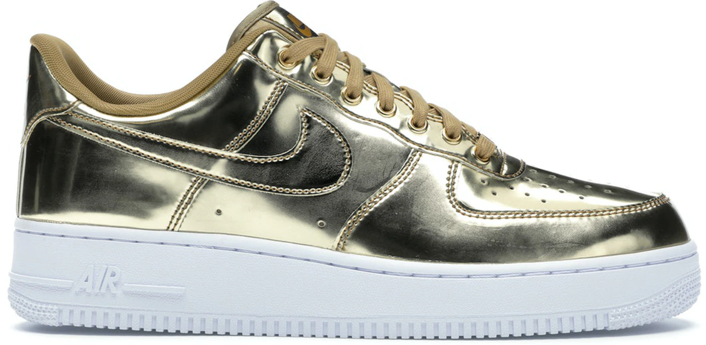 Nike x Louis Vuitton Air Force 1 Low Virgil Abloh - Metallic Gold  Sneakers - Farfetch
