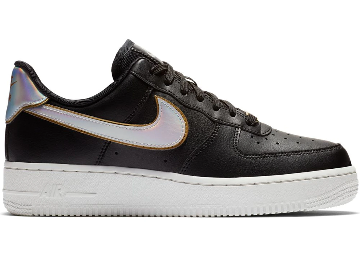 Nike Air Force 1 Low Metallic Swoosh Black Women s AR0642 002 US