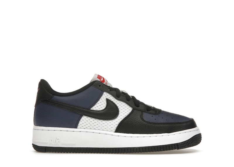 Pre-owned Nike Air Force 1 Low Sneakers In Midnight Navy Blue/black/white
