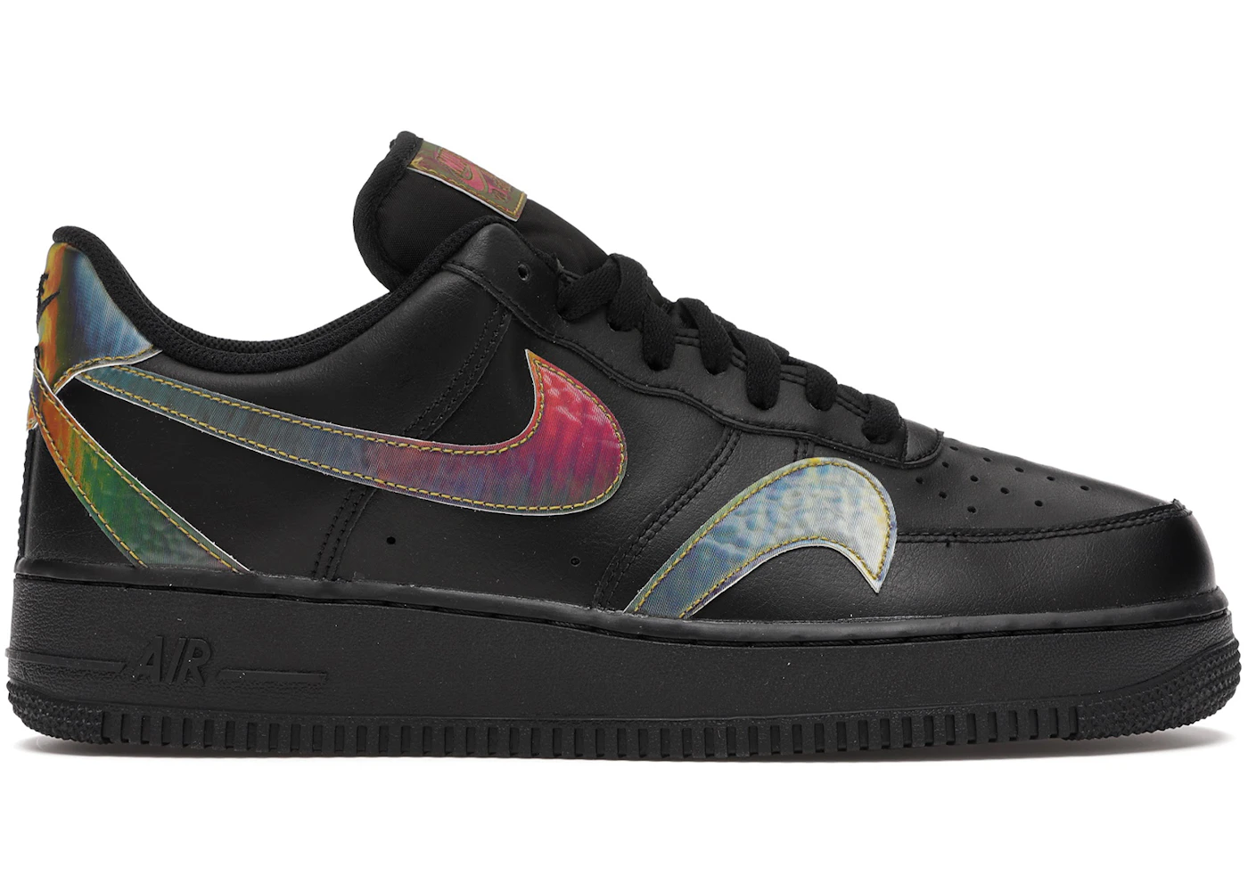 Nike Air Force Low Misplaced Swooshes Black Multi Men's CK7214