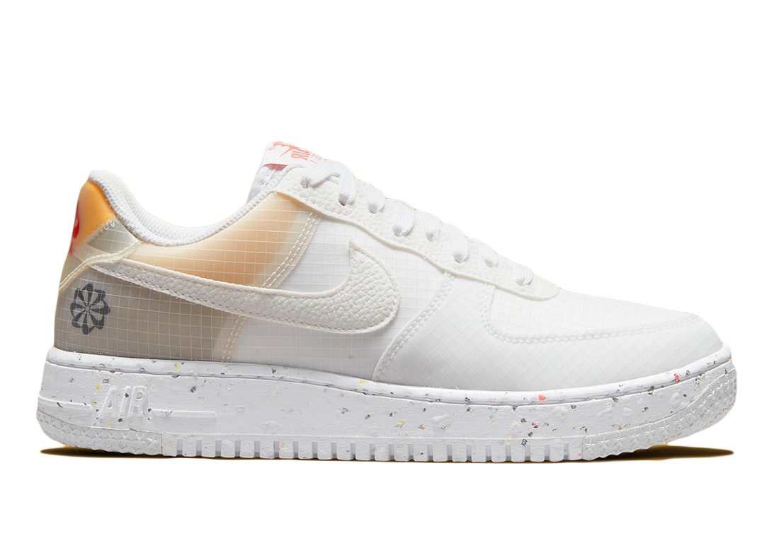 Pre-owned Nike Air Force 1 Low Crater M2z2 Move To Zero Beige (women's) In White/white-orange