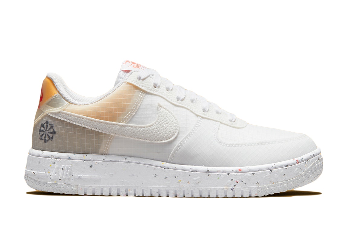 Pre-owned Nike Air Force 1 Low Crater M2z2 Move To Zero Beige (women's) In White/white-orange