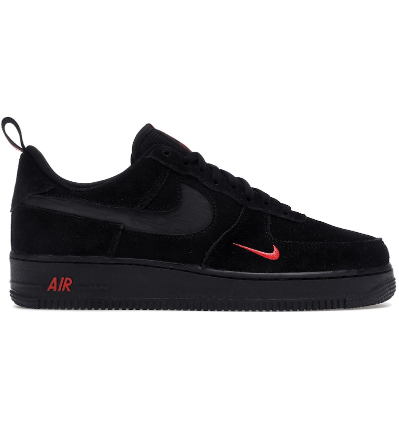 Nike Air Force Low Multi-Swoosh Black Crimson Men's DZ4514-001