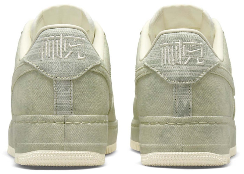 Olive canvas nike sale air force 1 low