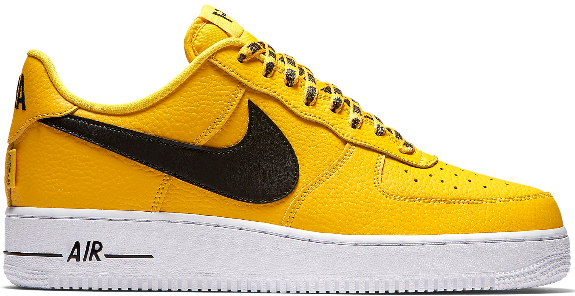nike air force with yellow