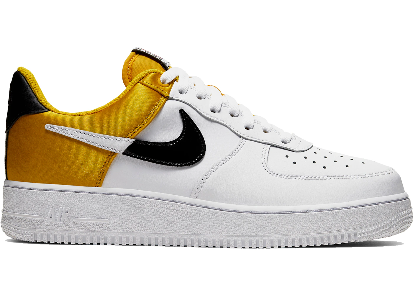 Nike Air Force 1 Low NBA City Edition White Gold Men s Sneakers US