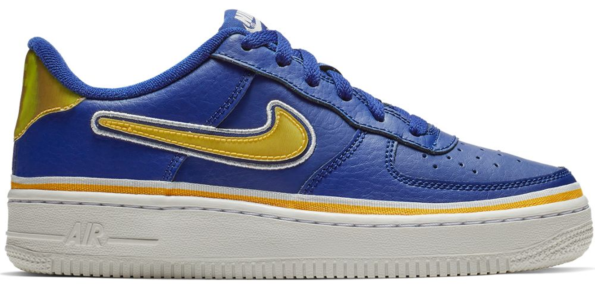 nike air force 1 low blue and yellow