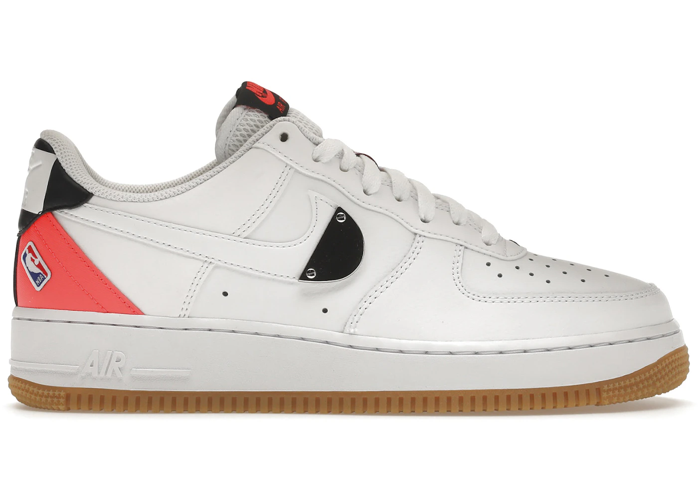 Nike Air Force Low NBA White Crimson Gum Men's CT2298-101 US