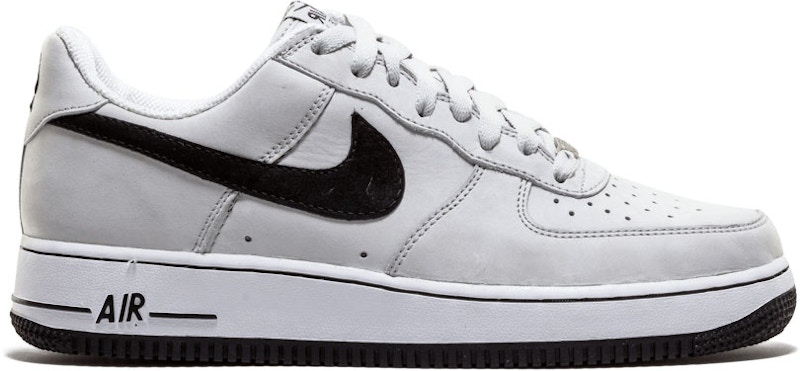 air force 1 black grey white