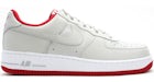 Nike Air Force 1 Basse Neutre Gris Varsity Rouge