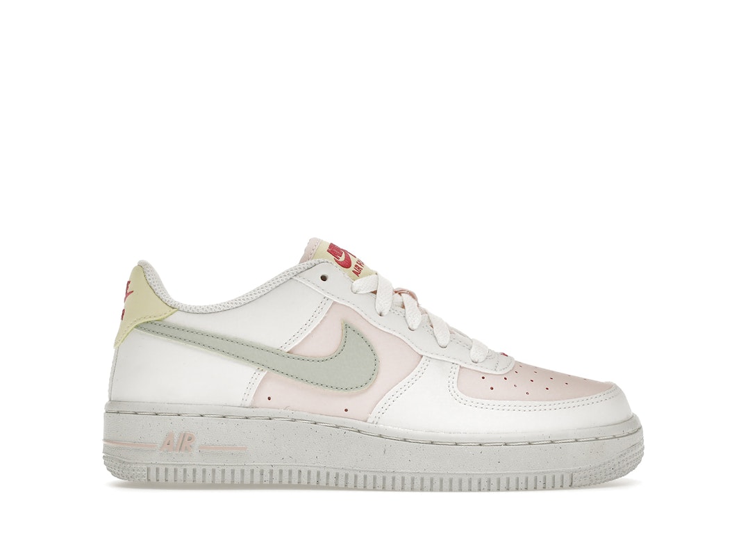 Pre-owned Nike Air Force 1 Low Next Nature Easter (gs) In Summit White/atmosphere/citron Tint