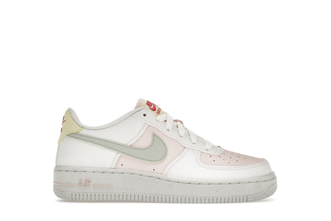 Pre-owned Nike Air Force 1 Low Next Nature Easter (gs) In Summit White/atmosphere/citron Tint