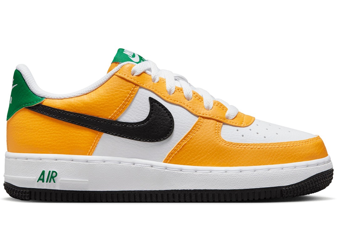 Pre-owned Nike Air Force 1 Low Oakland Athletics (gs) In University Gold/malachite/black;