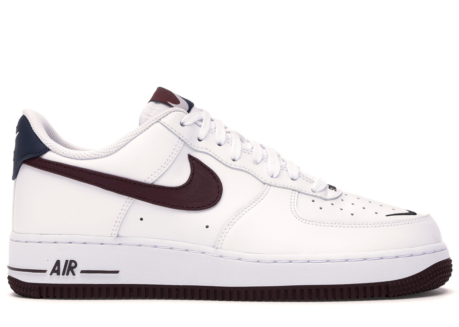 nike air force 1 white obsidian university red