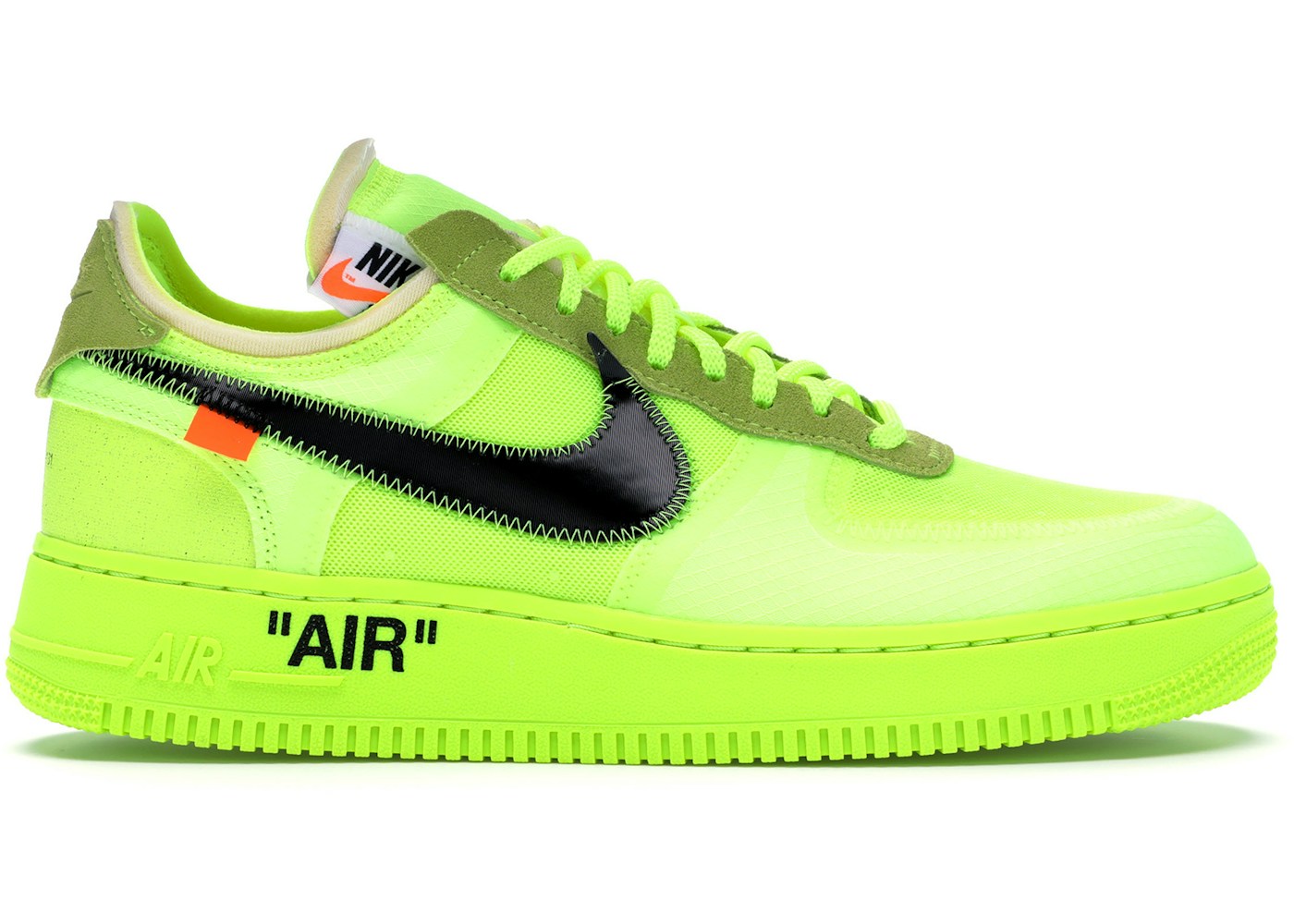 Nike Air Force 1 Low Off White Volt Ao4606 700 Nike Air Force 1 Low Off White Volt Ao4606 700