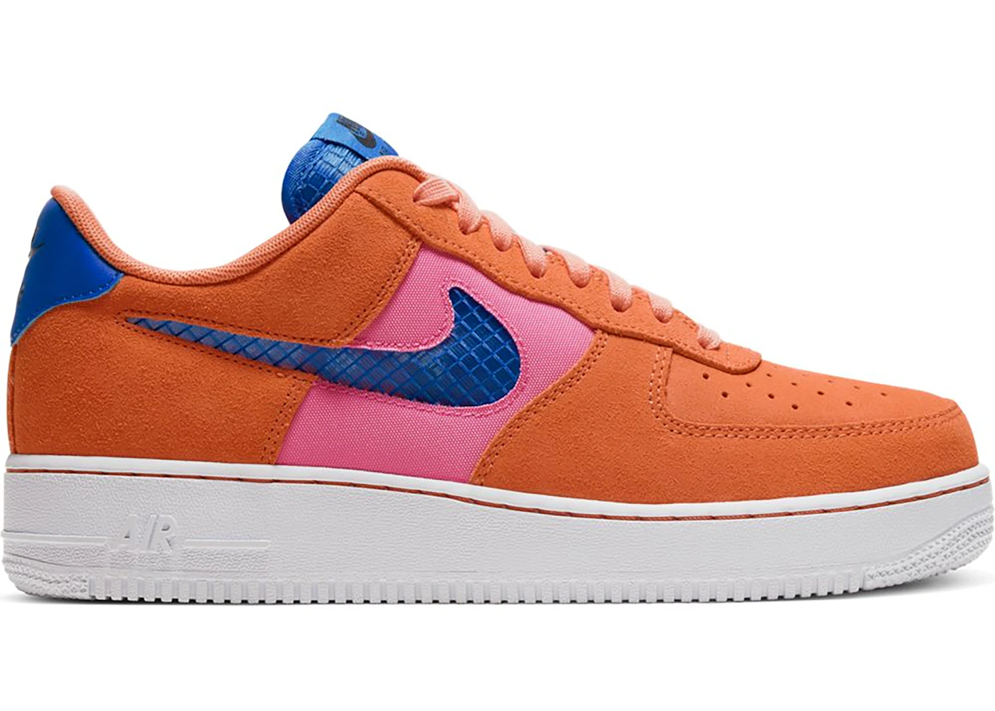Orange and blue 2025 nike air force 1