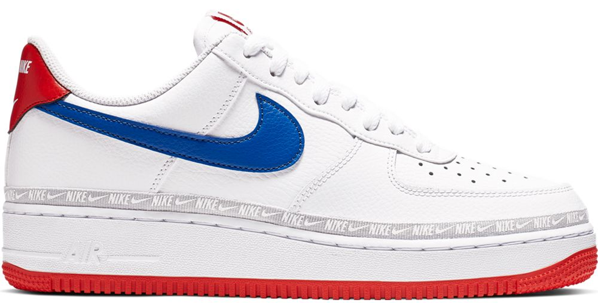 af1 white and red