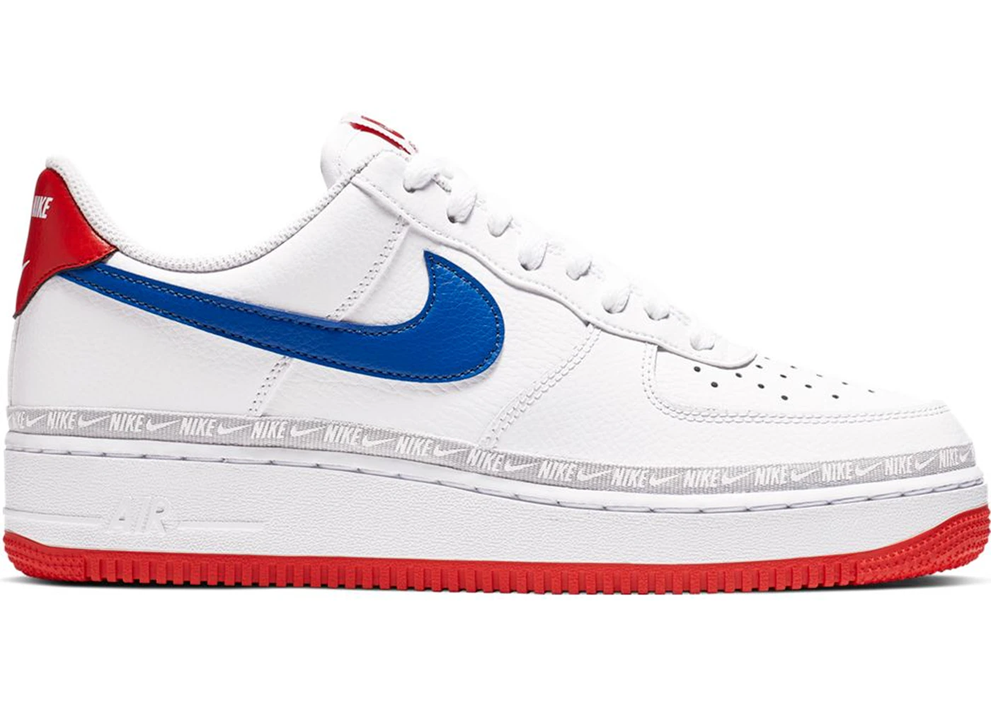 Nike Air Force 1 Low Overbranding White Red Blue CD7339