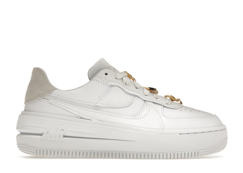 Nike Air Force 1 Low PLT.AF.ORM Bling White Metallic Gold (Women's