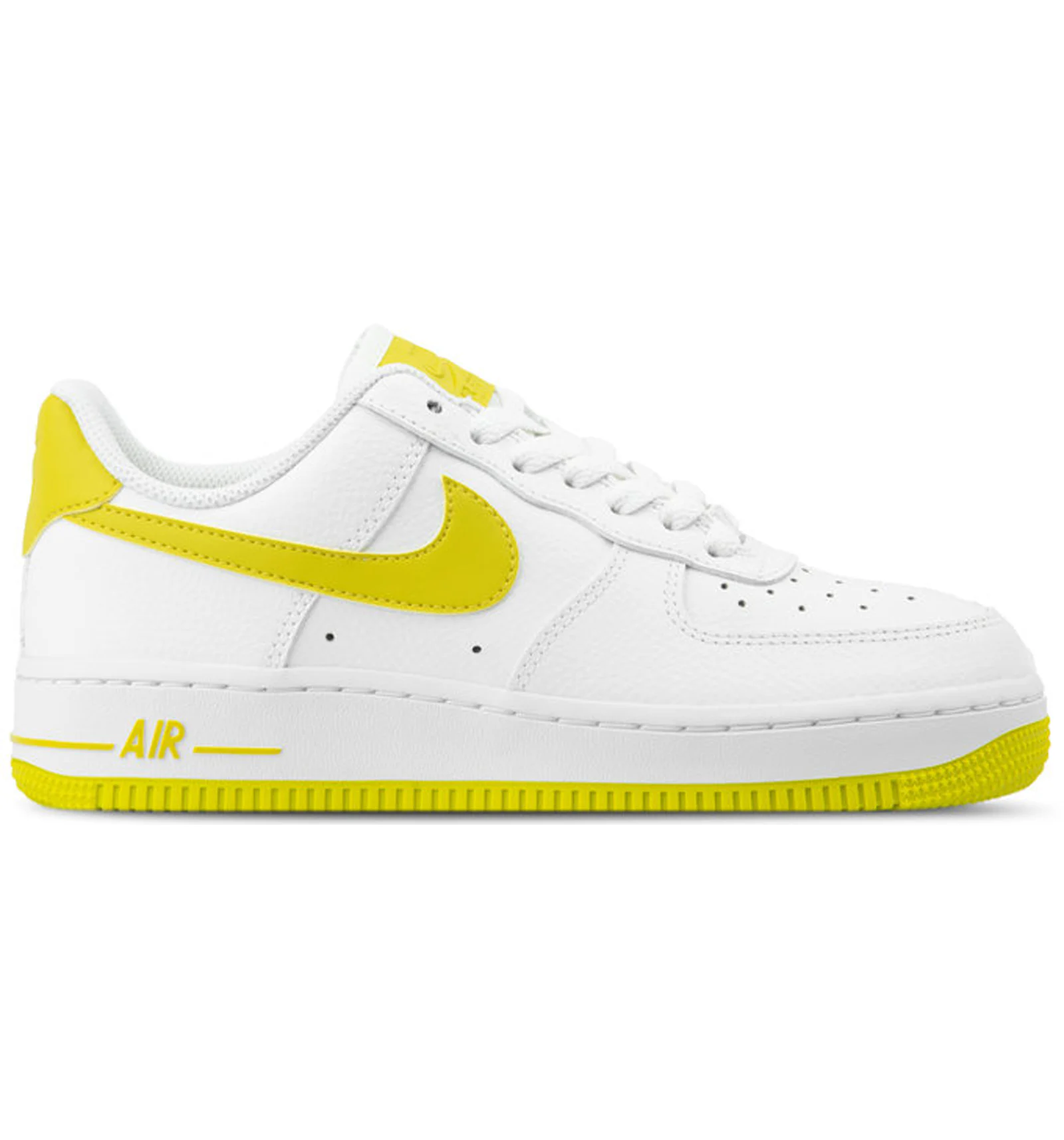 Nike Air Force 1 Low Patent White Bright Citron Women s
