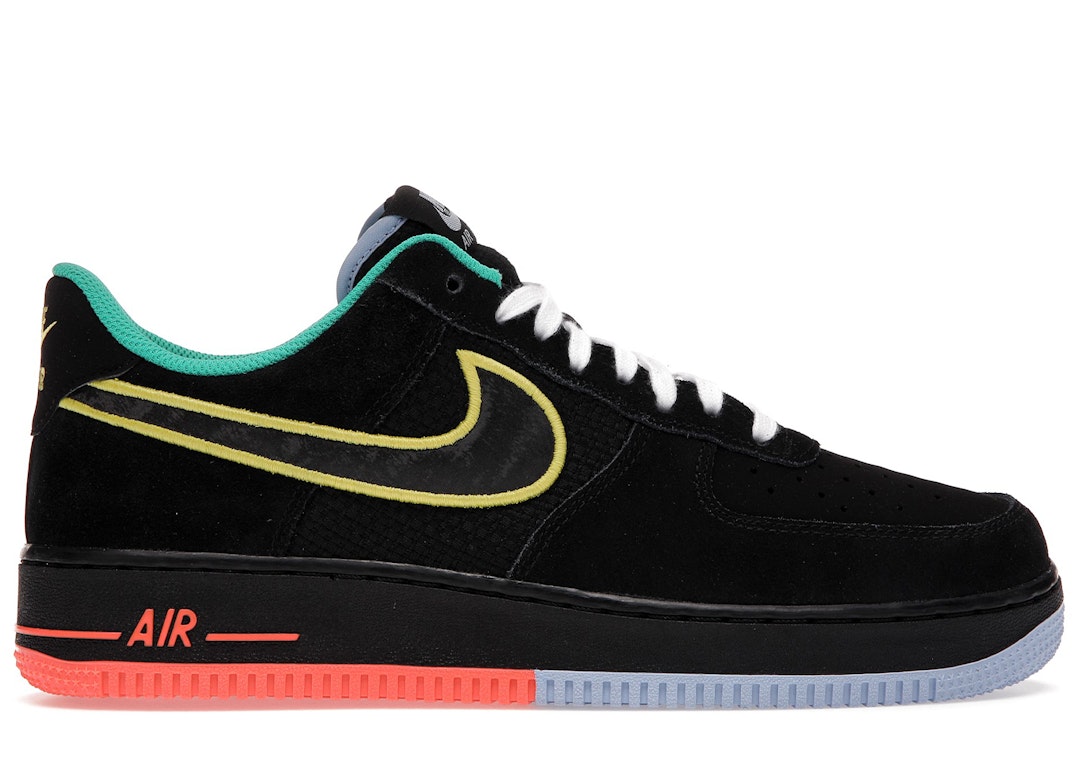 Pre-owned Nike Air Force 1 Low Peace And Unity In Black/green/red-blue