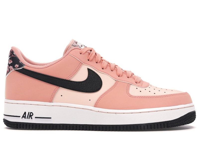 black and pink nike air force 1