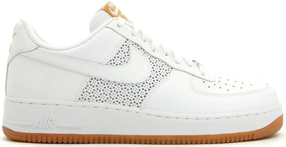 Nike Air Force 1 Low Perforated Sidepanels White Gum