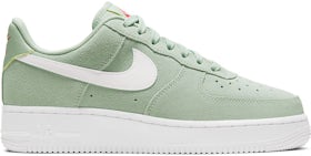 A Neon Green Leather Covers The Nike Air Force 1 Low •