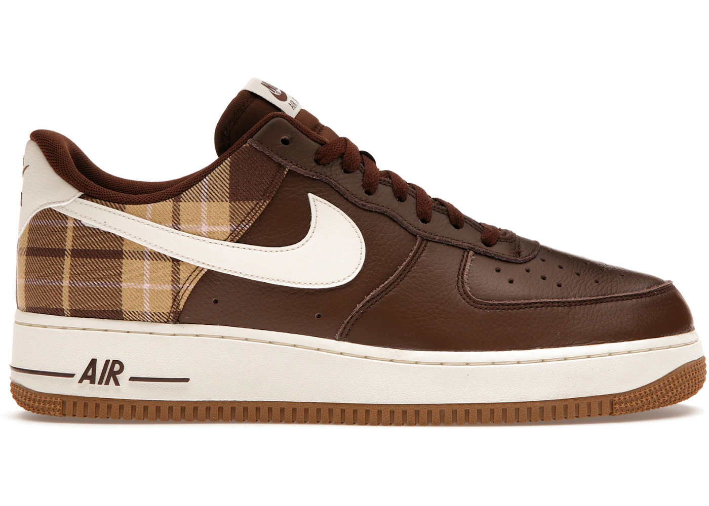 Nike Air Force Low '07 LX Brown Plaid Men's DV0791-200 US