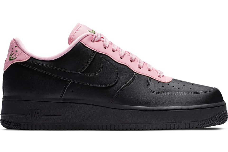 Nike Air Force 1 Low Quilted Heel Black Pink