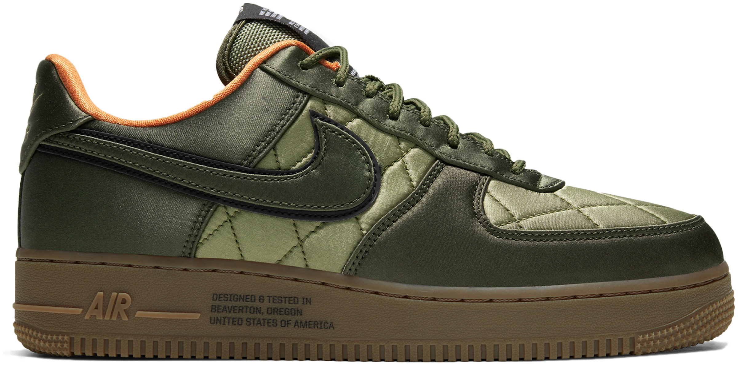 Nike Air Force 1 Low Quilted Satin Pack Cargo Khaki - CU6724-333 - CA