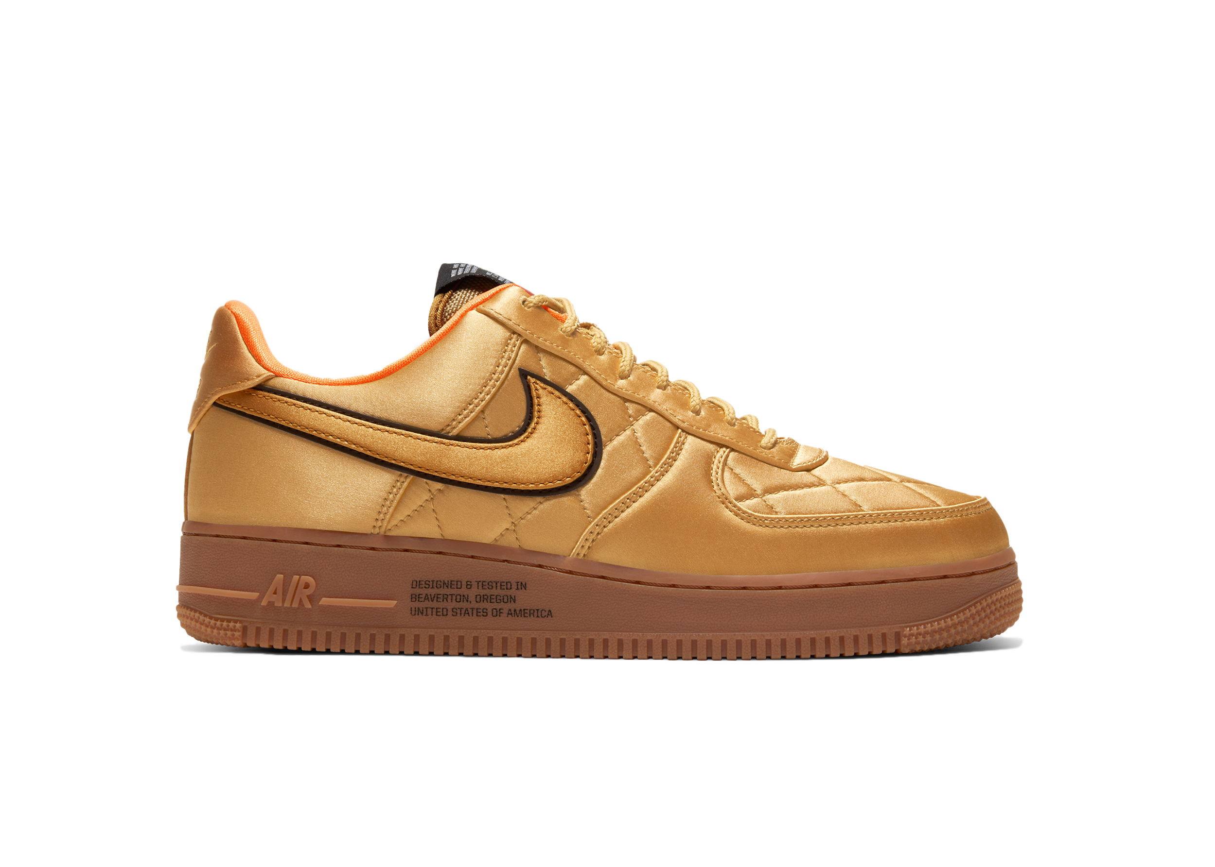 Nike Air Force1 Quilted Satin Pack Wheatアトモス