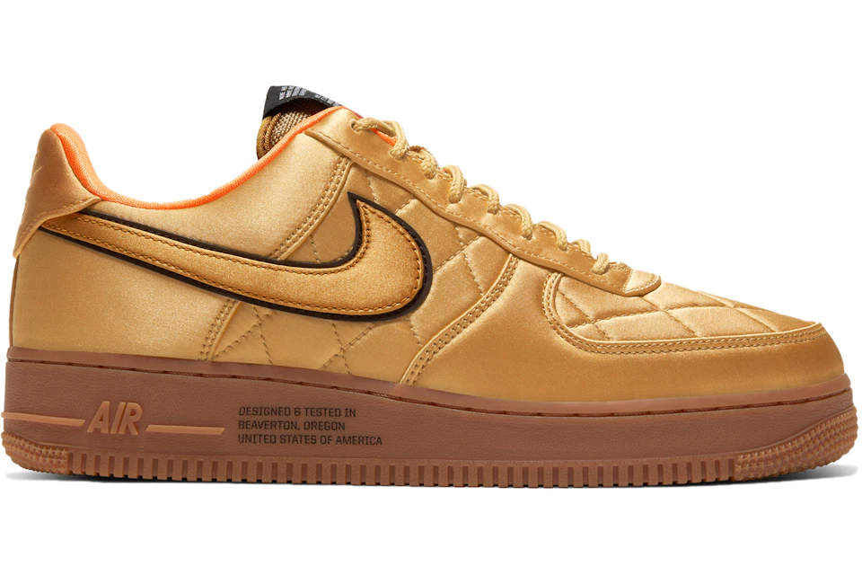 Nike Air Force 1 Low Quilted Satin Pack Wheat