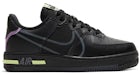 Nike Air Force 1 Low React Black Violet Star Barely Volt (GS)