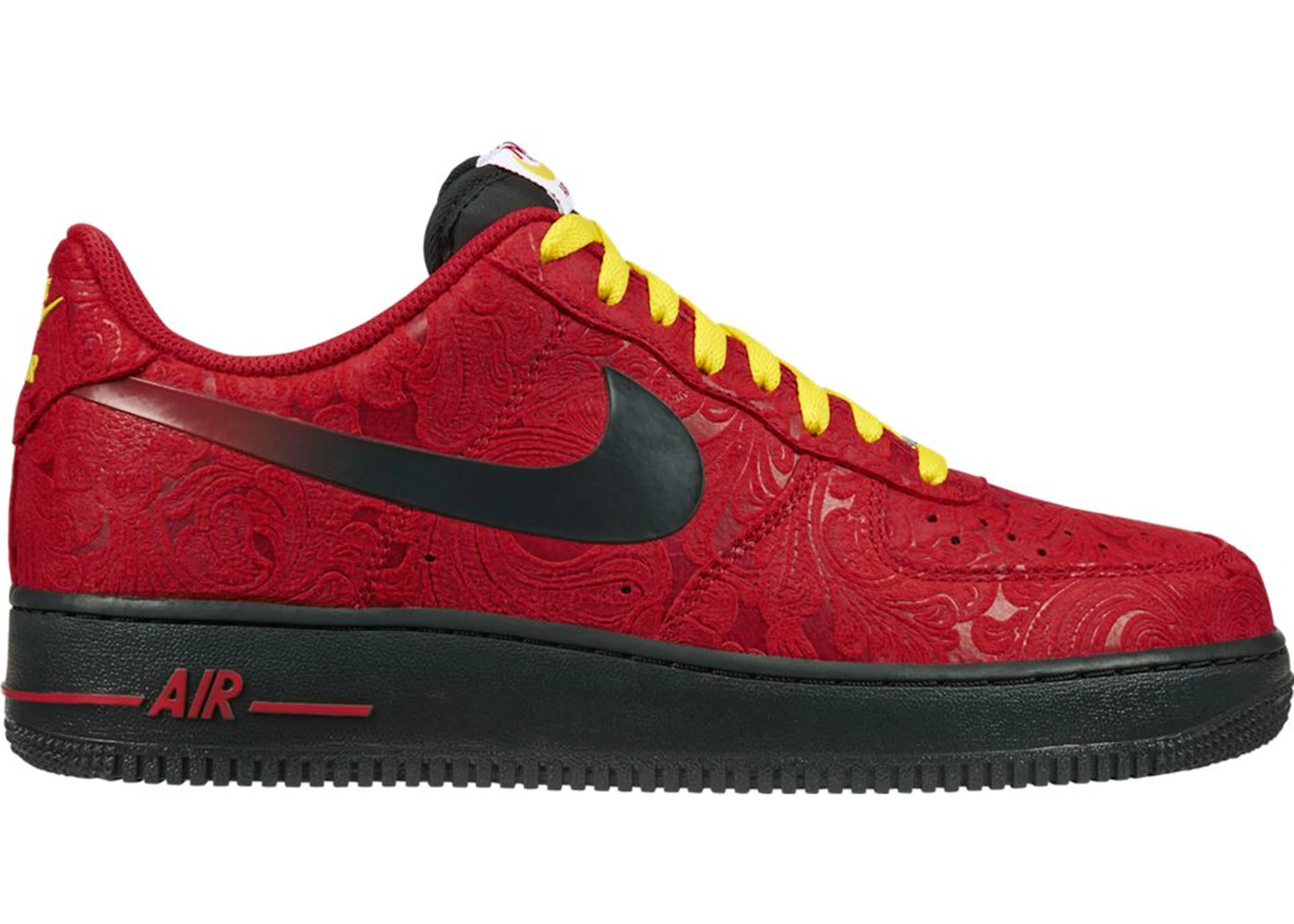 Nike Air Force 1 Low Red Paisley Men s 488298 617 US