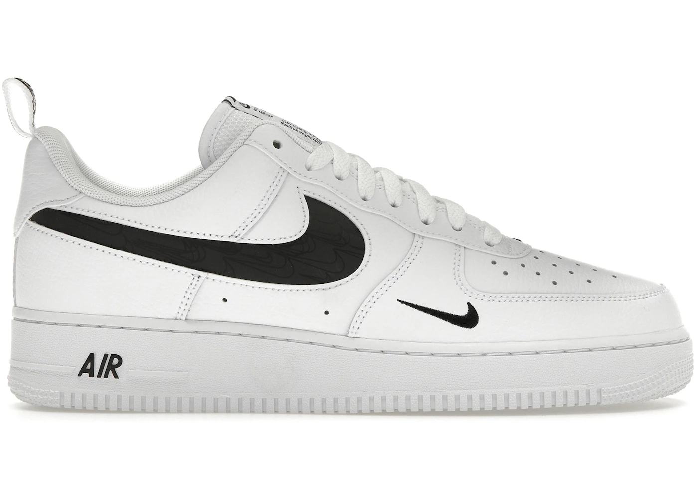 Low Retro Air Force Low White Black Swoosh Nike Air Force Low