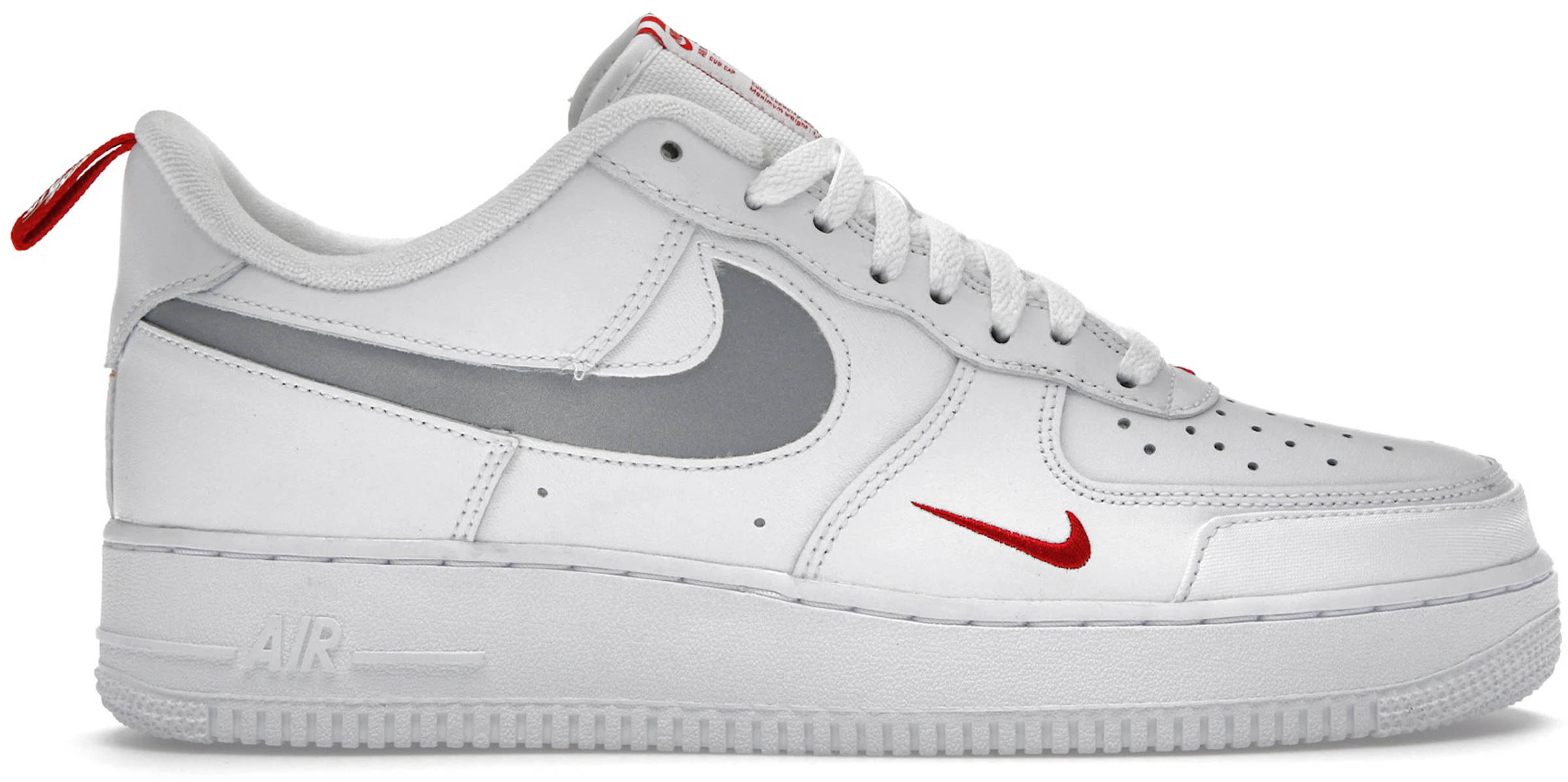 Millas Arquitectura Superposición Nike Air Force 1 Low Reflective Swoosh White University Red - DO6709-100 -  ES