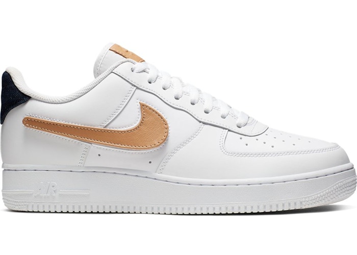 Nike Air Force 1 Low Removable Swoosh Pack White Vachetta Tan - CT2253-100